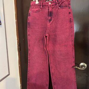 Social Tourist  red Flare Jeans